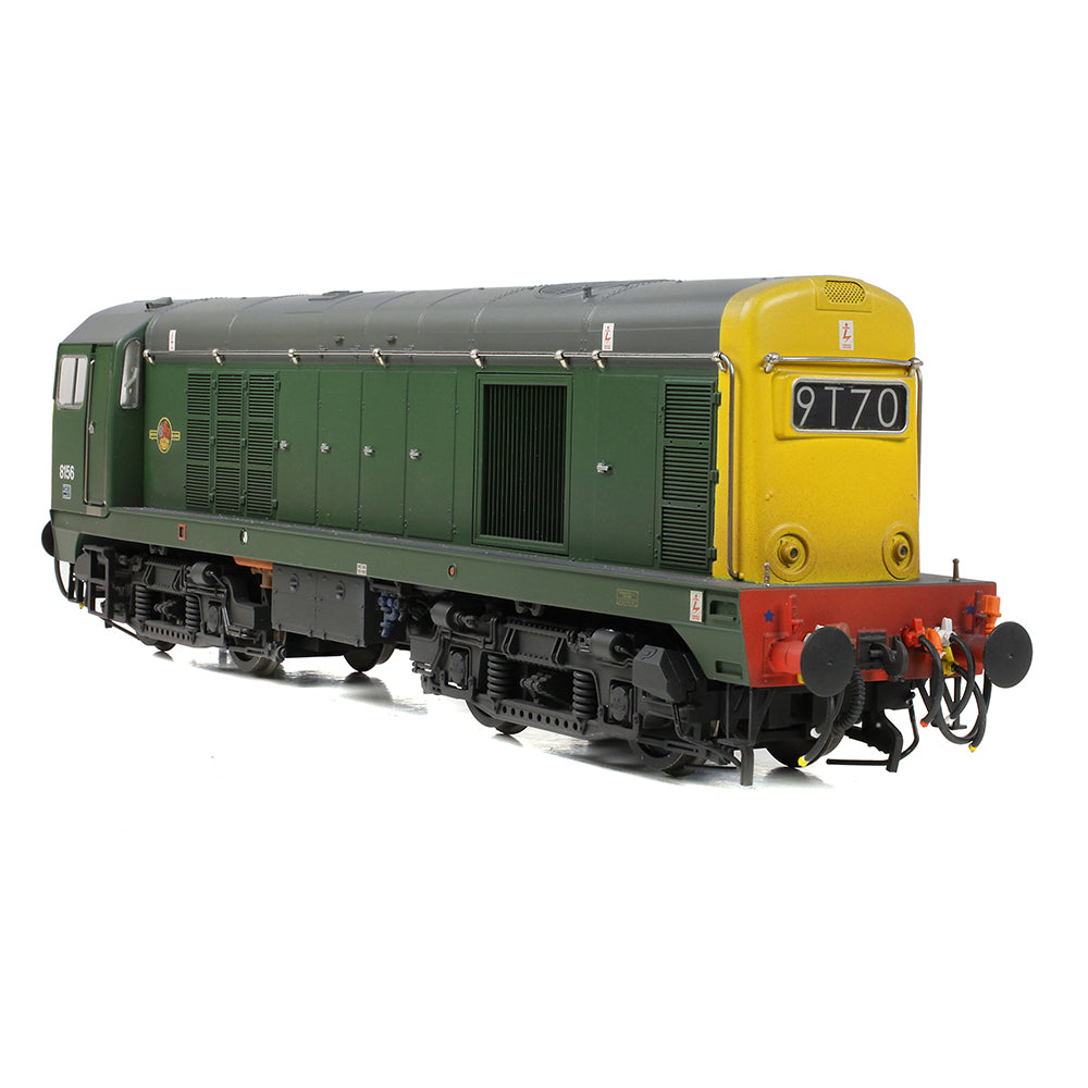 Bachmann 35-360 Class 20/0 Headcode Box 8156 BR Green (Full Yellow Ends) Weathered, OO Gauge