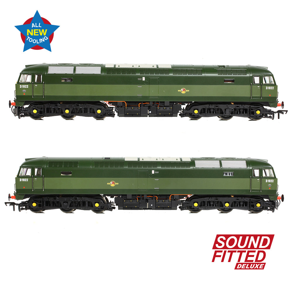Bachmann 35-410ASFX Class 47/0 D1922 BR Two-Tone Green (Small Yellow Panels)  OO Gauge *PRE ORDER £335.71*