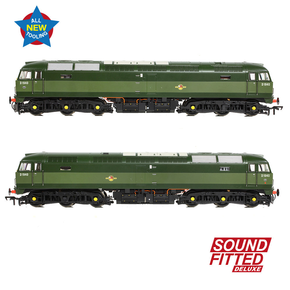 Bachmann 35-410BSFX Class 47/0 D1940 BR Two-Tone Green (Small Yellow Panels)  OO Gauge *PRE ORDER £335.71*