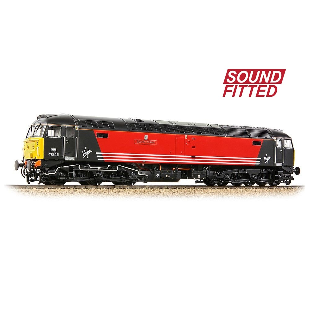 Bachmann 35-415KSF Class 47/4 Diesel 47 845 County of Kent, Virgin Trains, OO Gauge (DCC SOUND) *LAST FEW*