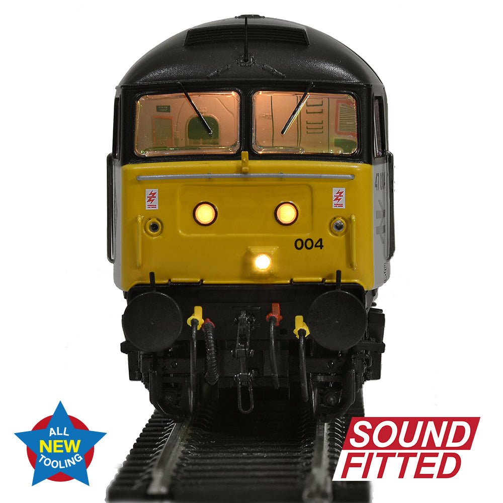 Bachmann 35-418SF Class 47/0 47004 BR Railfreight Construction Sector, OO Gauge