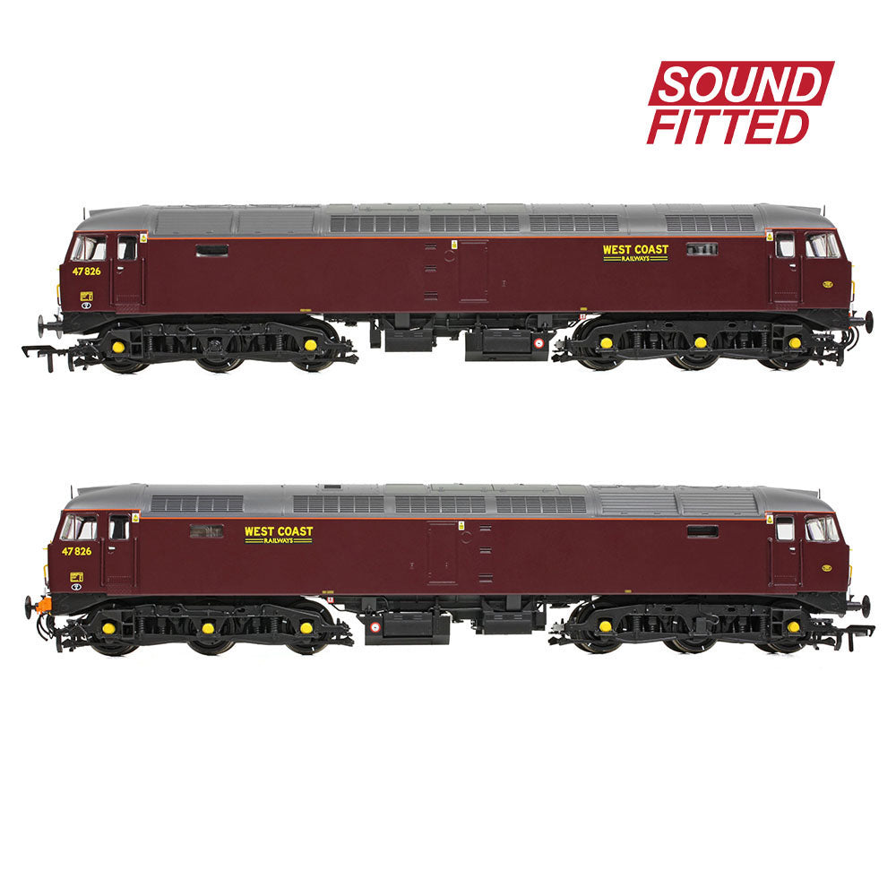 Bachmann 35-431SF Class 47/4 47826 WCRC Maroon  OO Gauge *PRE ORDER £301.71*