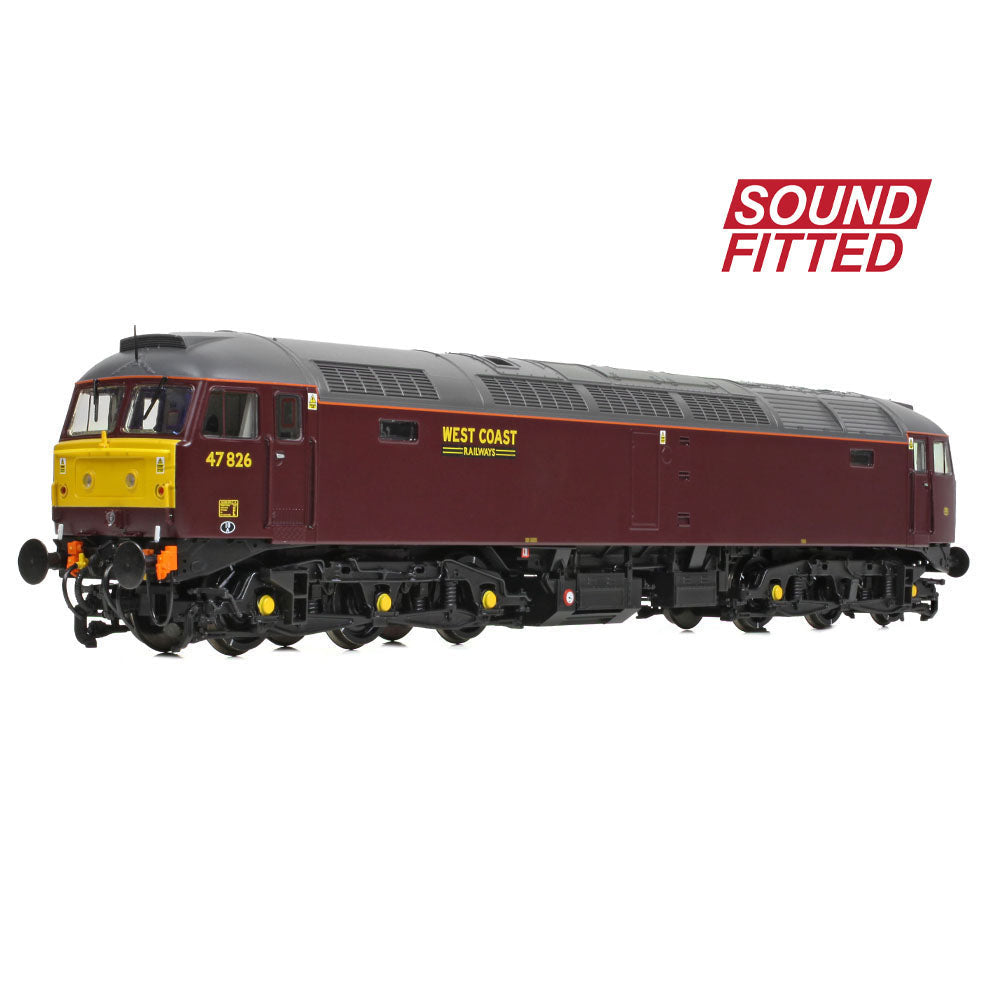 Bachmann 35-431SF Class 47/4 47826 WCRC Maroon  OO Gauge *PRE ORDER £301.71*