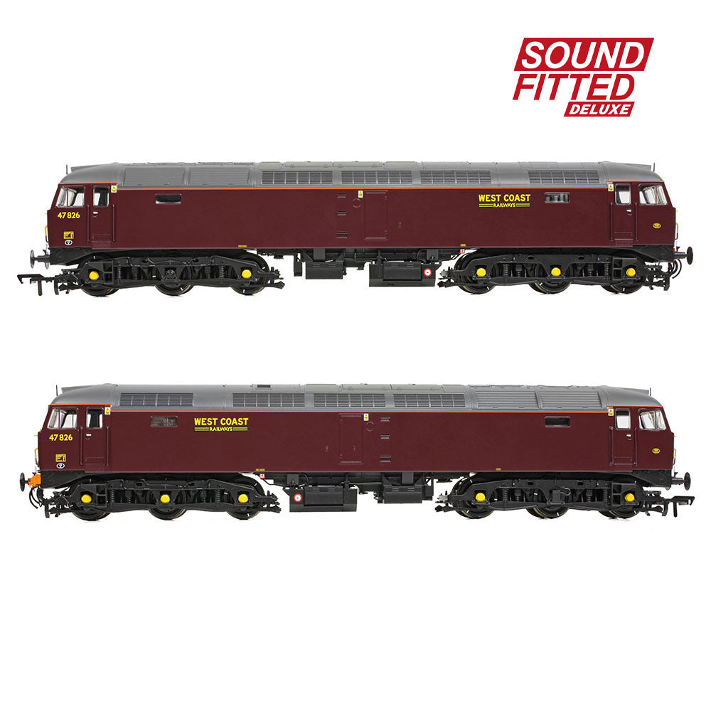 Bachmann 35-431SFX Class 47/4 47826 WCRC Maroon  OO Gauge *PRE ORDER £335.71*