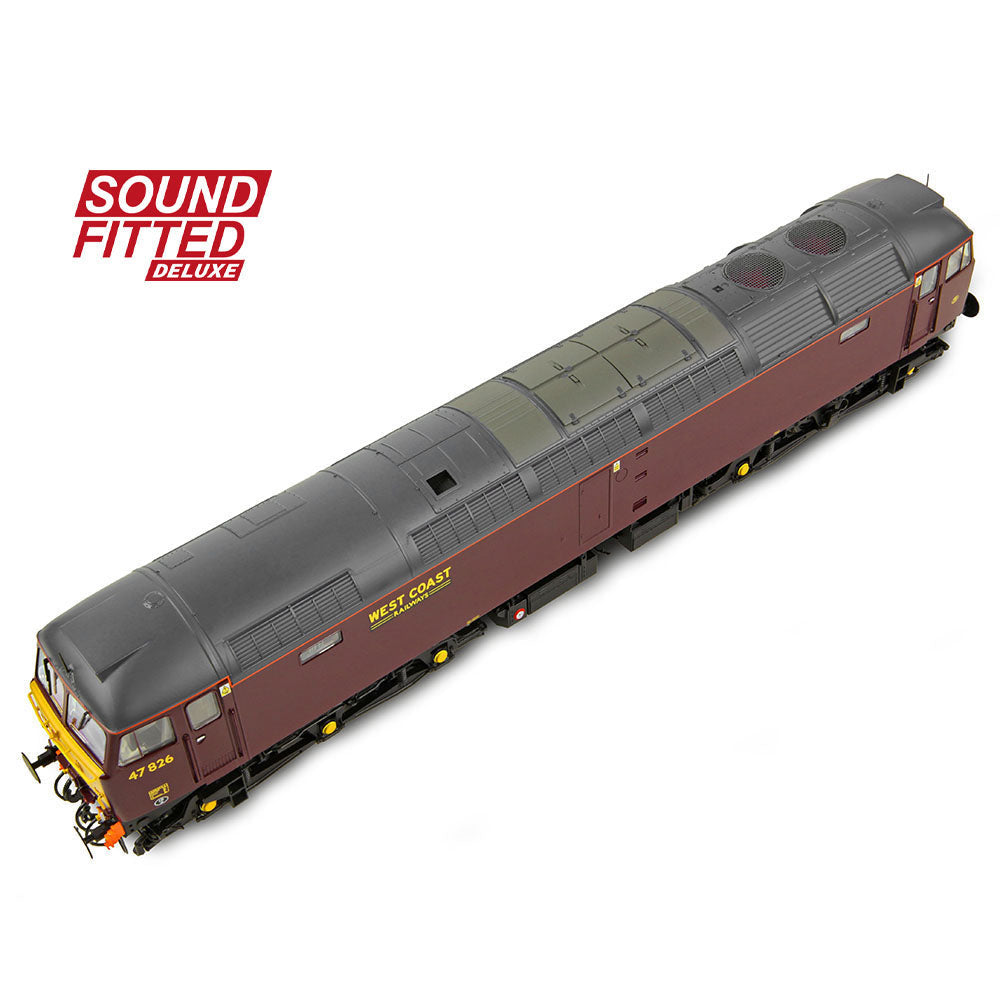 Bachmann 35-431SFX Class 47/4 47826 WCRC Maroon  OO Gauge *PRE ORDER £335.71*
