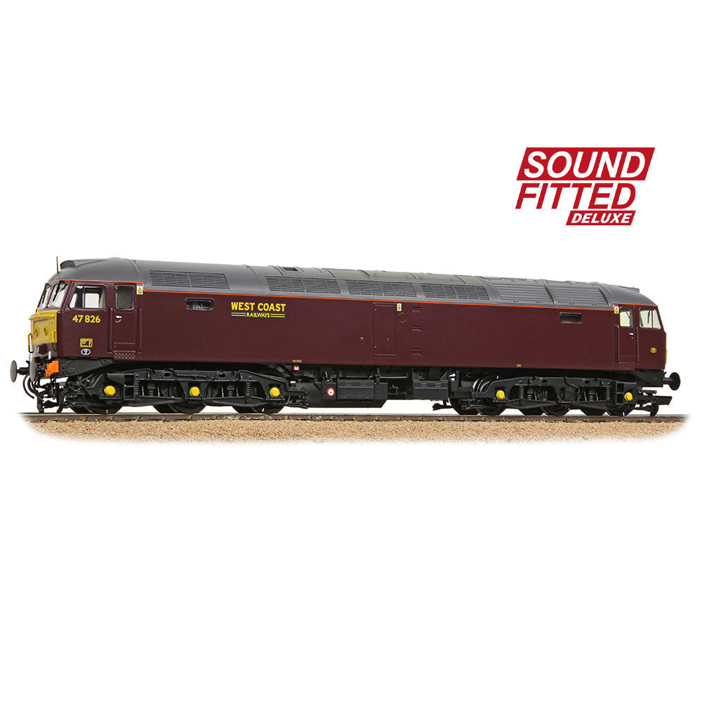 Bachmann 35-431SFX Class 47/4 47826 WCRC Maroon  OO Gauge *PRE ORDER £335.71*