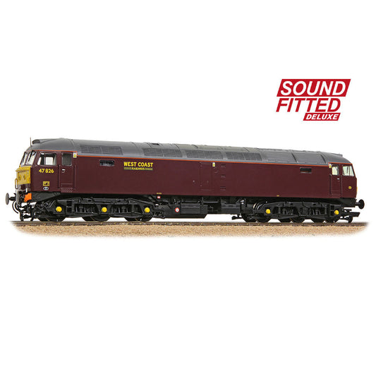 Bachmann 35-431SFX Class 47/4 47826 WCRC Maroon  OO Gauge *PRE ORDER £335.71*