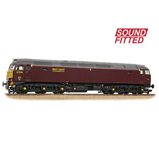 Bachmann 35-431SF Class 47/4 47826 WCRC Maroon  OO Gauge *PRE ORDER £301.71*