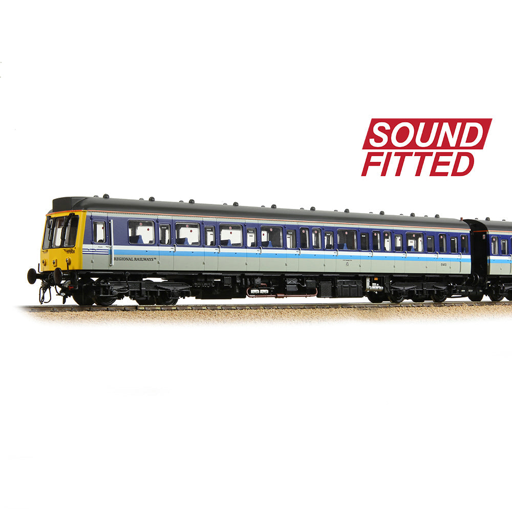 Bachmann 35-505SF Class 117 3-Car DMU 117308 BR Regional Railways, OO Gauge