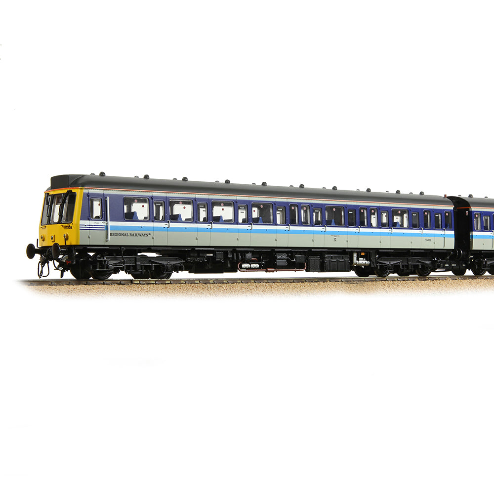 Bachmann 35-505 Class 117 3-Car DMU 117308 BR Regional Railways, OO Gauge