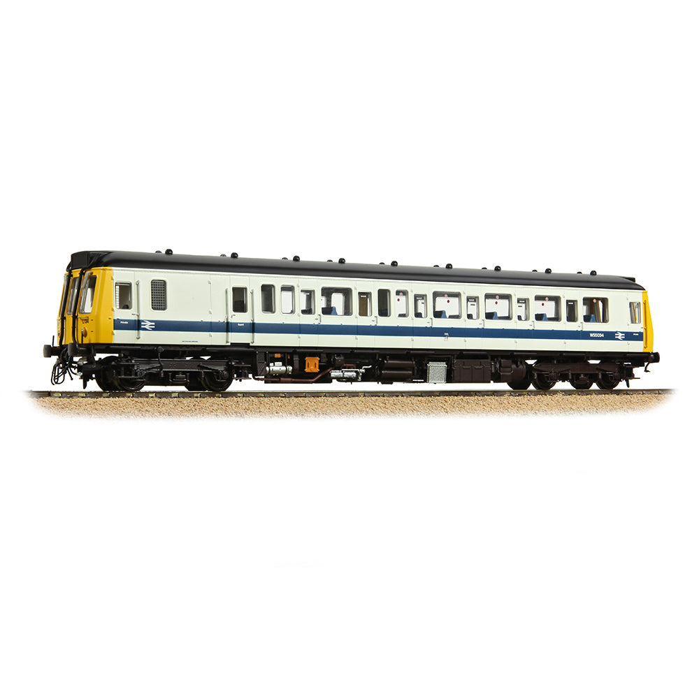 Bachmann 35-531 Class 121 Single-Car DMU W55034 BR White & Blue, OO Gauge