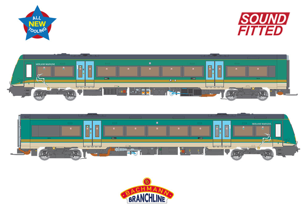 Bachmann 35-601SF Class 170/1 2-Car DMU 170114 Midland Mainline SOUND FITTED OO Gauge *PRE ORDER £382.46*