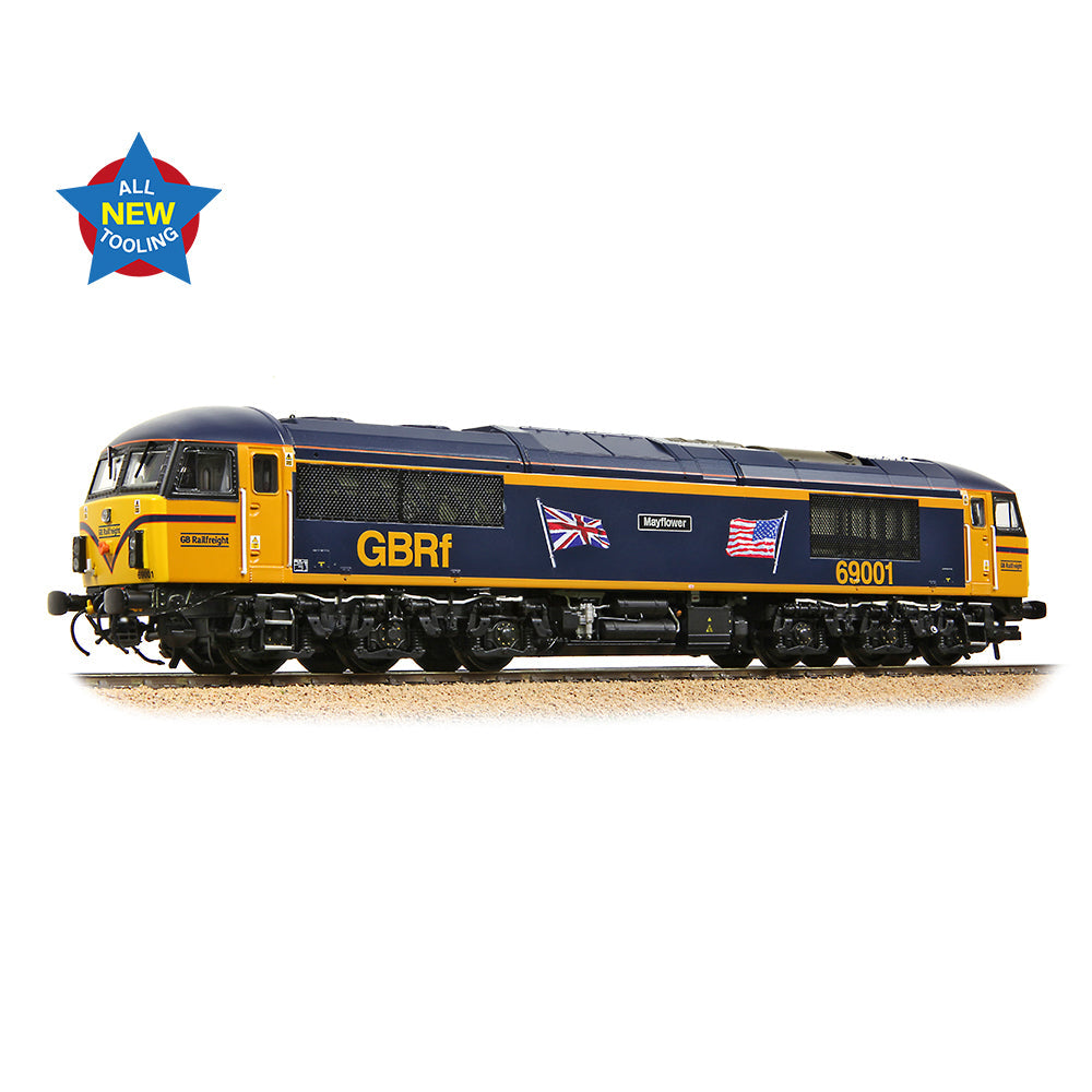 Bachmann 35-776 Class 69 69001 'Mayflower' GBRf (UK & US Flags) OO Gauge - PRE ORDER £212.46