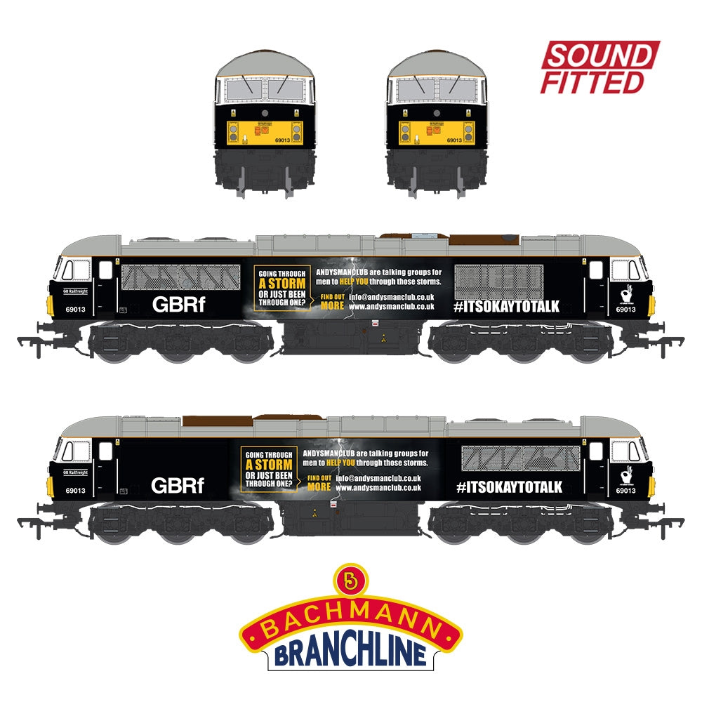 Bachmann 35-782SF Class 69 69013 Andy's Man Club GBRf Black (DCC SOUND) OO Gauge *PRE ORDER £305.96*