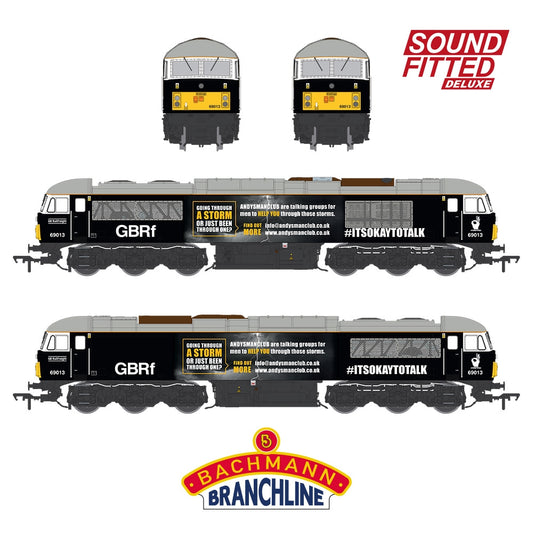 Bachmann 35-782SFX Class 69 69013 Andy's Man Club GBRf Black (DCC SOUND) DELUXE OO Gauge *PRE ORDER £339.96*