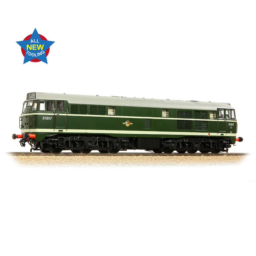 Bachmann 35-801A Class 30 D5617 BR Green (Late Crest), OO Gauge