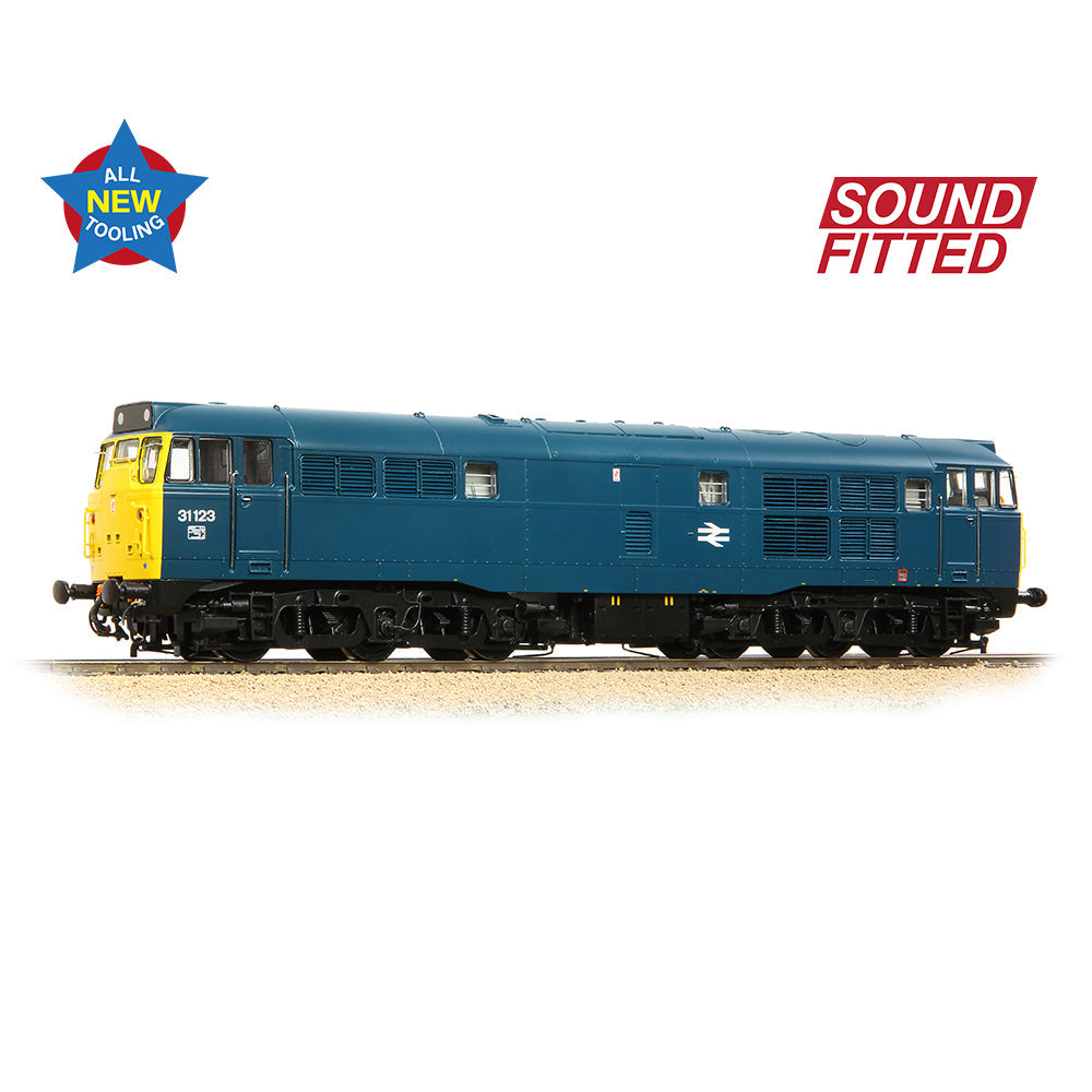 Bachmann 35-805SF Class 31/1 31123 BR Blue, OO Gauge