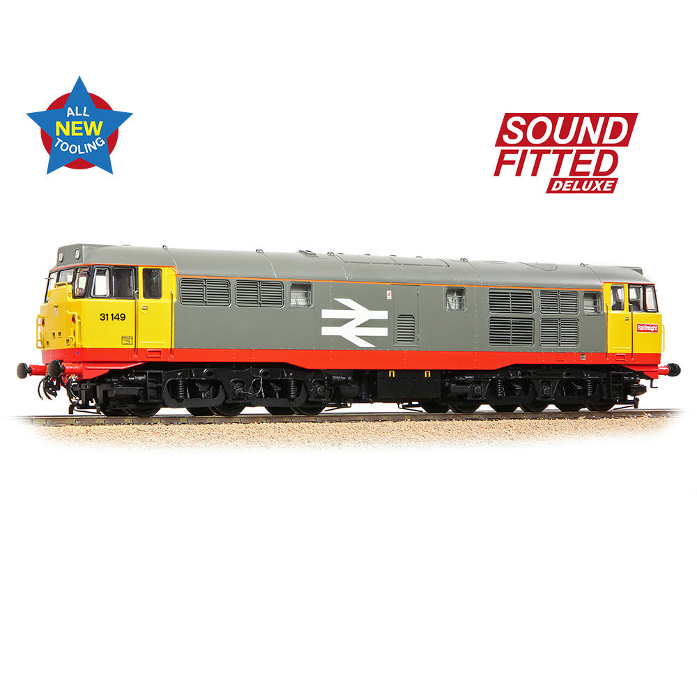 Bachmann 35-821ASFX Class 31/1 Refurb'31149 BR Railfreight (Red Stripe), OO Gauge