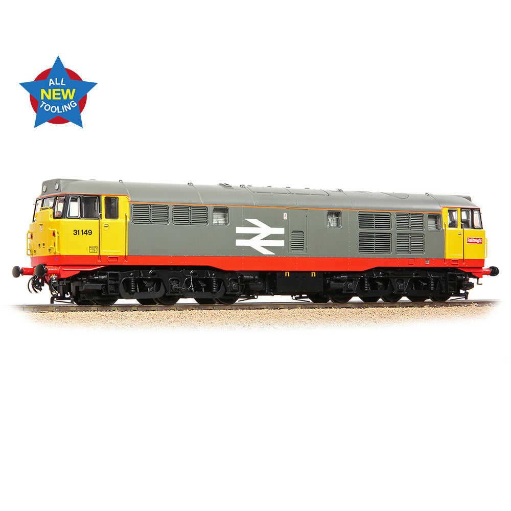 Bachmann 35-821A Class 31/1 Refurb'31149 BR Railfreight (Red Stripe), OO Gauge