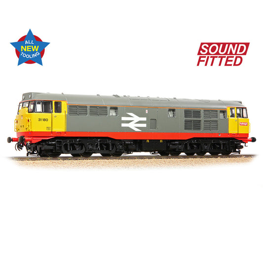 Bachmann 35-821SF Class 31/1 Refurb'31180 BR Railfreight (Red Stripe), OO Gauge