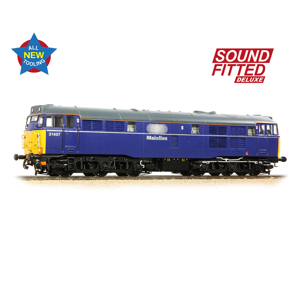 Bachmann 35-830SFX Class 31/4 Refurbished 31407 Mainline Freight, OO Gauge