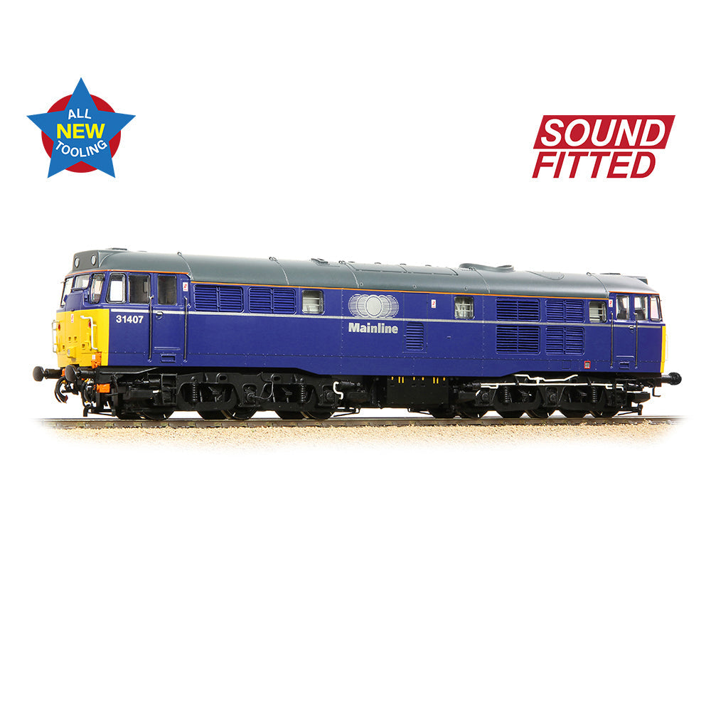 Bachmann 35-830SF Class 31/4 Refurbished 31407 Mainline Freight, OO Gauge