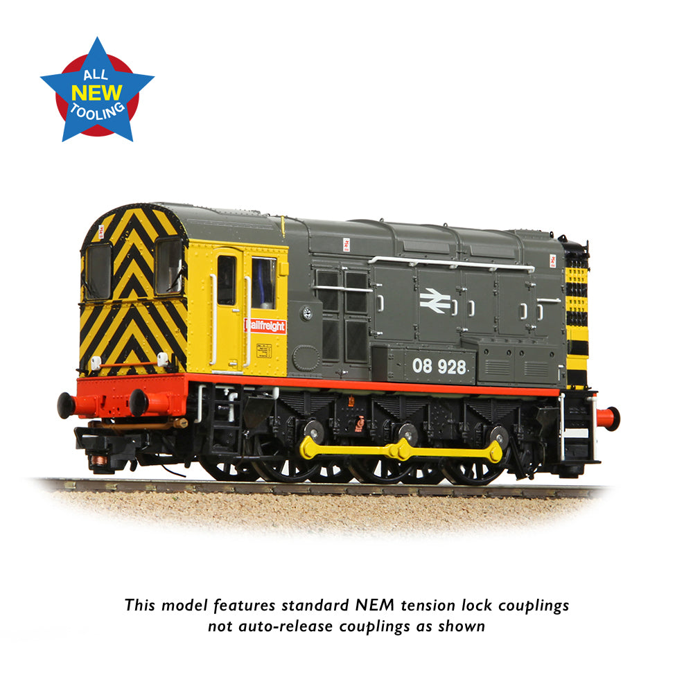 Bachmann 35-906 Class 08 08928 BR Railfreight (Red Stripe) OO Gauge *LAST FEW*