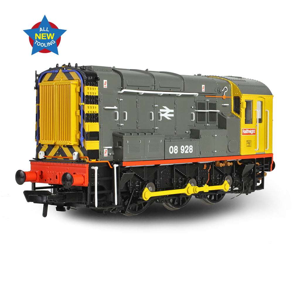 Bachmann 35-906 Class 08 08928 BR Railfreight (Red Stripe) OO Gauge *LAST FEW*