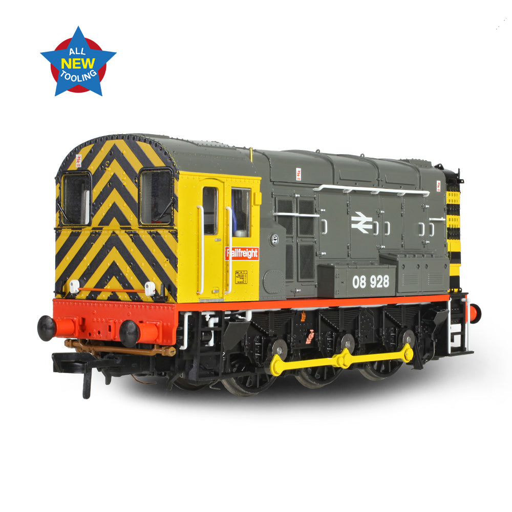 Bachmann 35-906 Class 08 08928 BR Railfreight (Red Stripe) OO Gauge *LAST FEW*