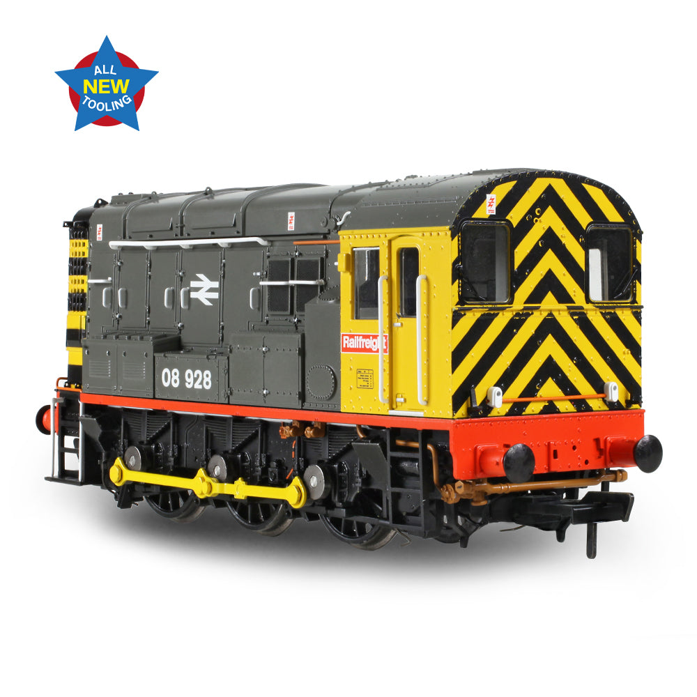 Bachmann 35-906 Class 08 08928 BR Railfreight (Red Stripe) OO Gauge *LAST FEW*