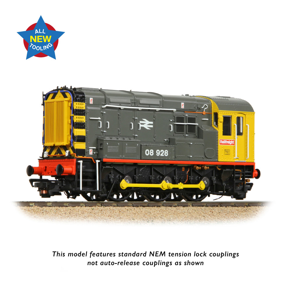 Bachmann 35-906 Class 08 08928 BR Railfreight (Red Stripe) OO Gauge *LAST FEW*