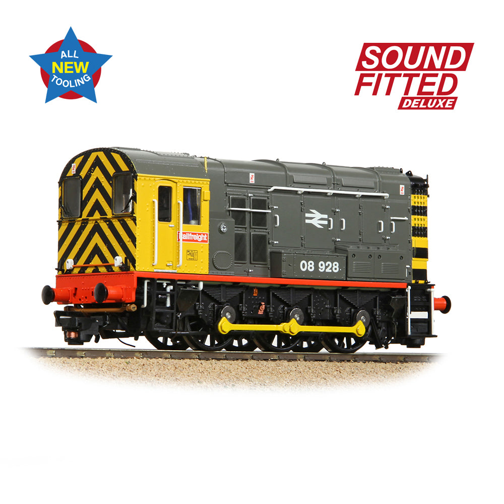 Bachmann 35-906SFX Class 08 08928 BR Railfreight (Red Stripe) OO Gauge *LAST FEW*