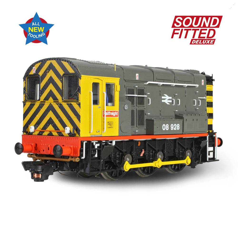 Bachmann 35-906SFX Class 08 08928 BR Railfreight (Red Stripe) OO Gauge *LAST FEW*