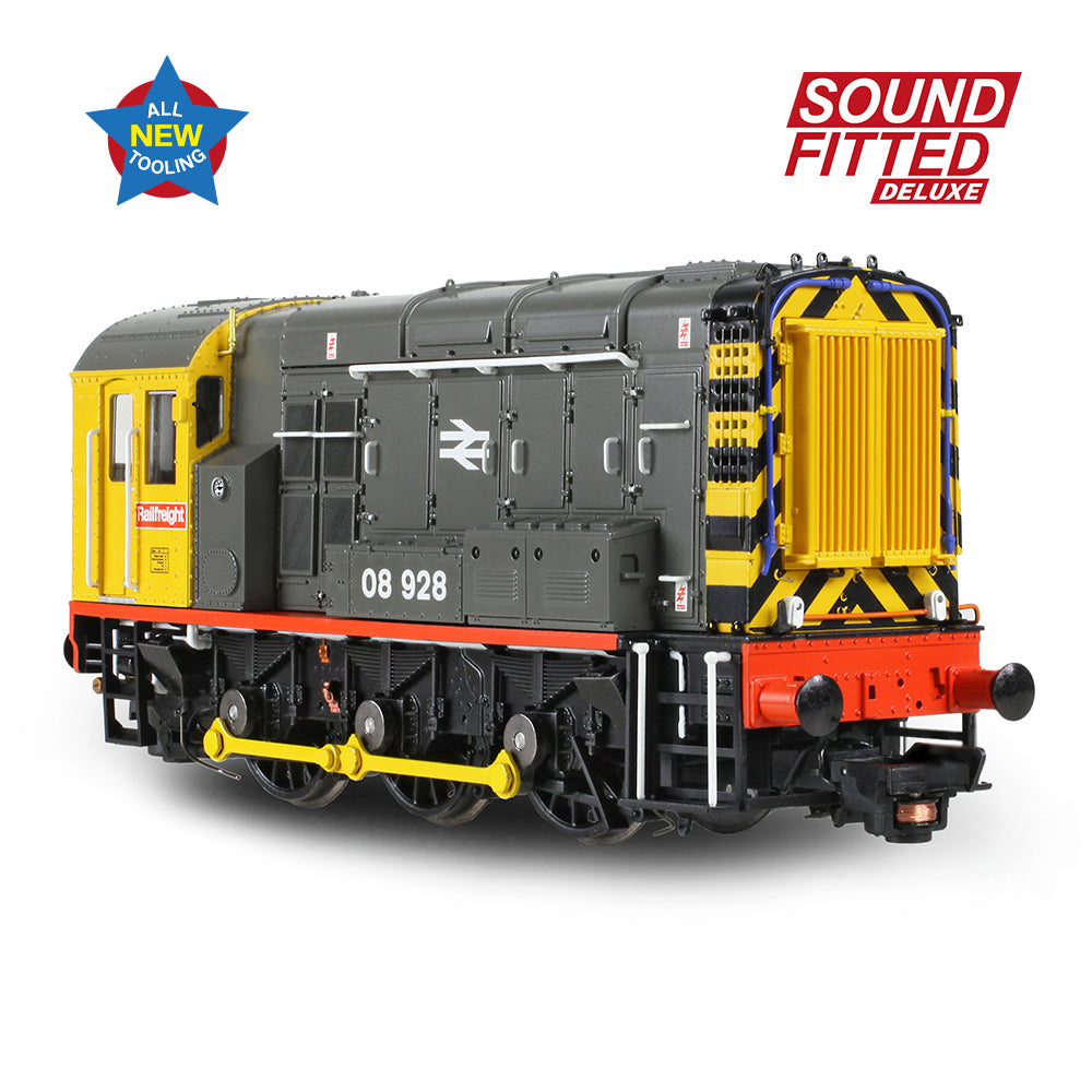 Bachmann 35-906SFX Class 08 08928 BR Railfreight (Red Stripe) OO Gauge *LAST FEW*