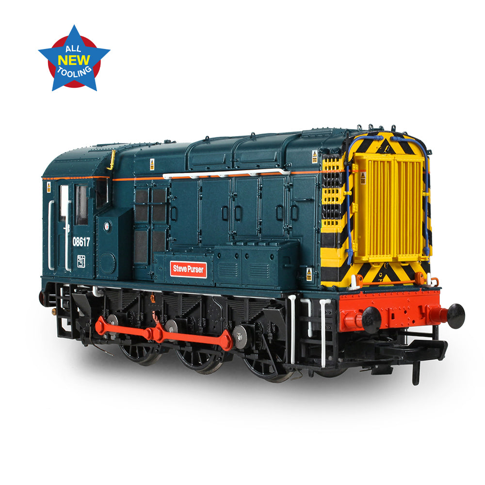 Bachmann 35-915 Class 08 08617 'Steve Purser' BR Blue OO Gauge