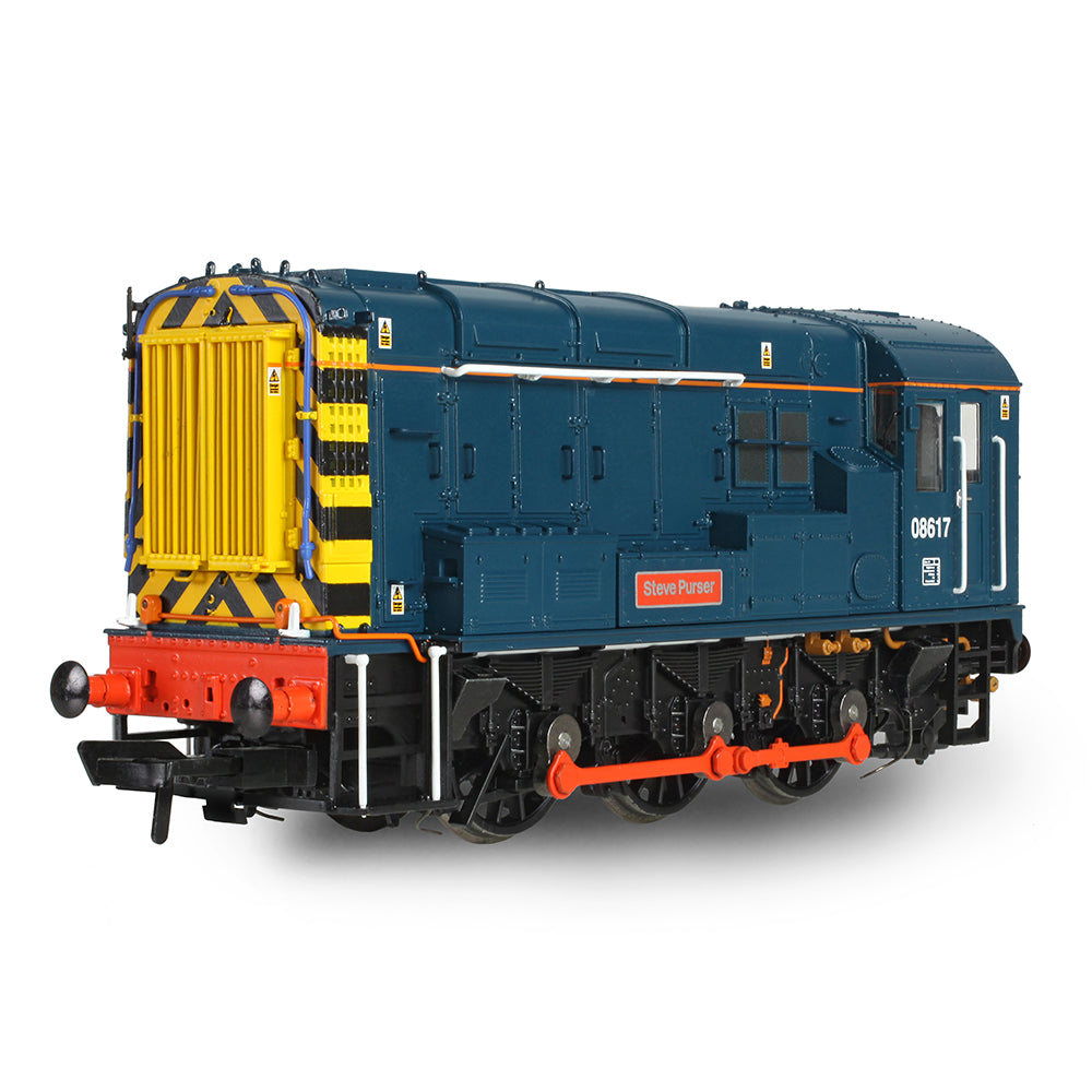 Bachmann 35-915 Class 08 08617 'Steve Purser' BR Blue OO Gauge