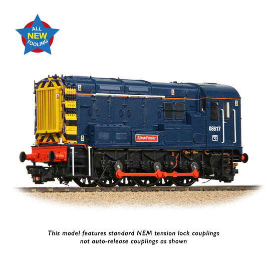 Bachmann 35-915 Class 08 08617 'Steve Purser' BR Blue OO Gauge