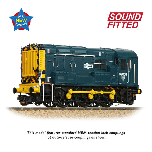 Bachmann 35-921SF Class 09 09009 BR Blue (Wasp Stripes), OO Gauge *LAST ONE*