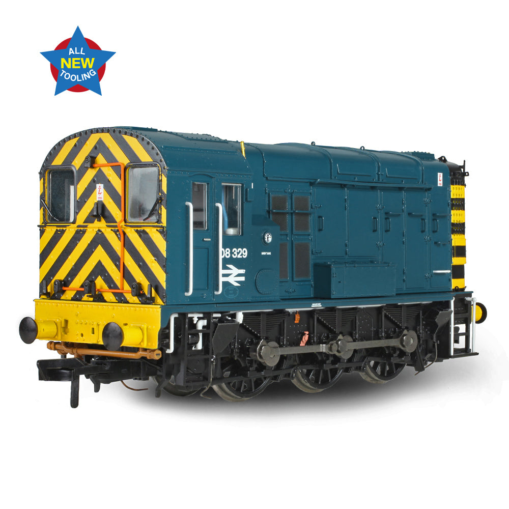 Bachmann 35-925 Class 08 08329 BR Blue (Wasp Stripes) OO Gauge *LAST ONE*