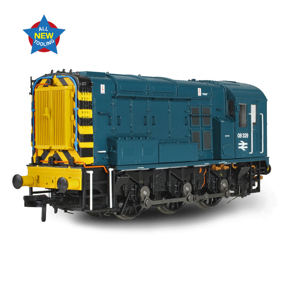 Bachmann 35-925 Class 08 08329 BR Blue (Wasp Stripes) OO Gauge *LAST ONE*