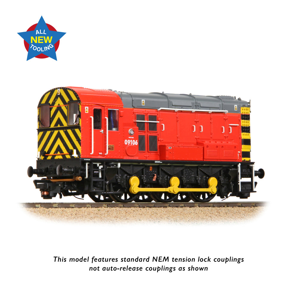 Bachmann 35-930 Class 09 09106 DB Red (Unbranded), OO Gauge