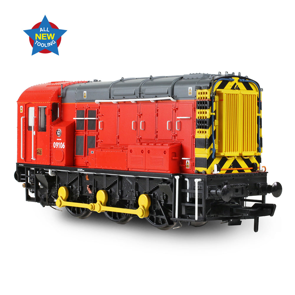 Bachmann 35-930 Class 09 09106 DB Red (Unbranded), OO Gauge