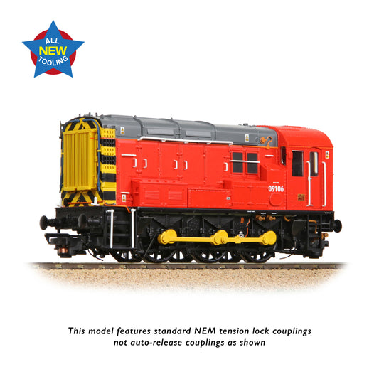 Bachmann 35-930 Class 09 09106 DB Red (Unbranded), OO Gauge