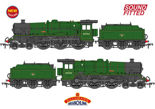 Bachmann 35-977SF LMS Jubilee with Riveted Fowler Tender 45704 'Leviathan' BR Lined Green (Late Crest) SOUND FITTED OO Gauge *PRE ORDER £276.21*