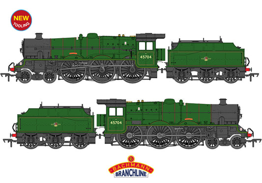 Bachmann 35-977 LMS Jubilee with Riveted Fowler Tender 45704 'Leviathan' BR Lined Green (Late Crest) OO Gauge *PRE ORDER £182.71*