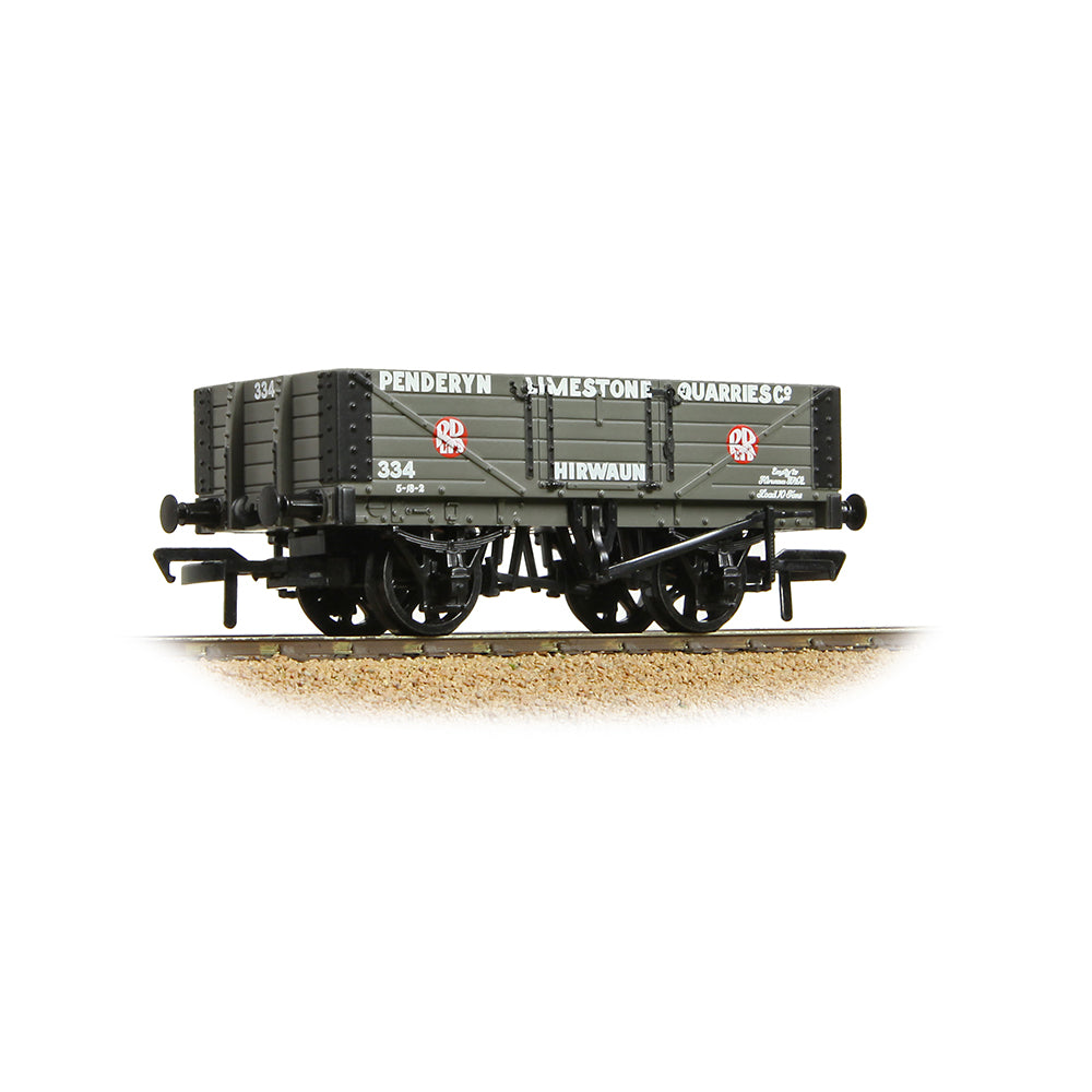 Bachmann 37-027B 5 Plank Wagon Steel Floor 'Penderyn Limestone Quarries Co.' Grey, OO Gauge