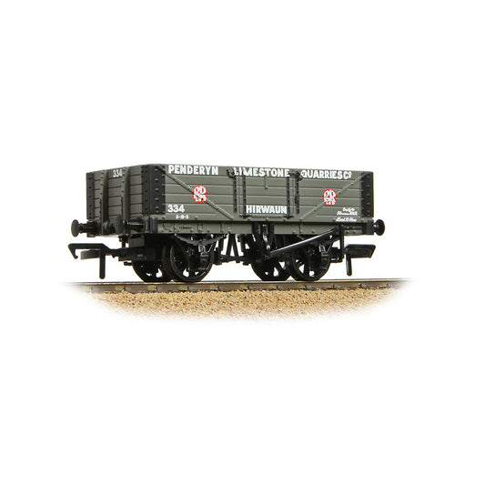 Bachmann 37-027B 5 Plank Wagon Steel Floor 'Penderyn Limestone Quarries Co.' Grey, OO Gauge