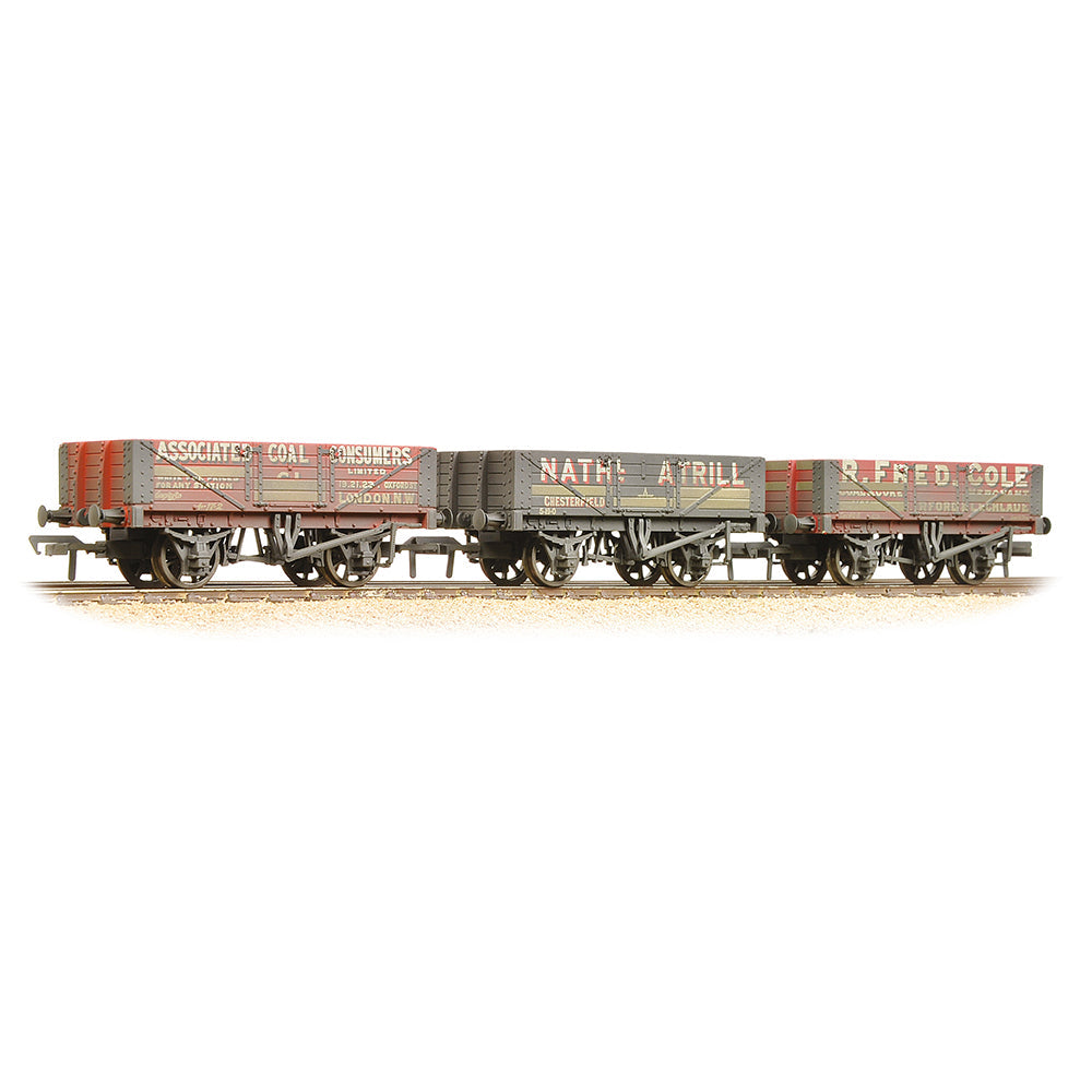 Bachmann 37-097 Coal Trader' Pack 5 Plank Wagons Weathered *LAST FEW*