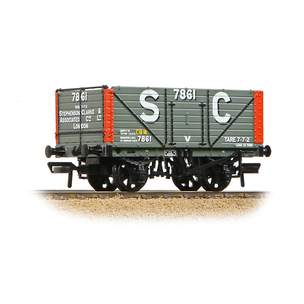 Bachmann 37-129A 8 Plank End Door Wagon 'Stephenson Clarke & Assoc. London', OO