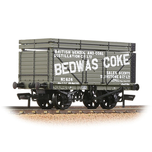 Bachmann 37-205A 8 Plank Wagon Coke Rails 'Bedwas' Grey, OO Gauge *LAST FEW*